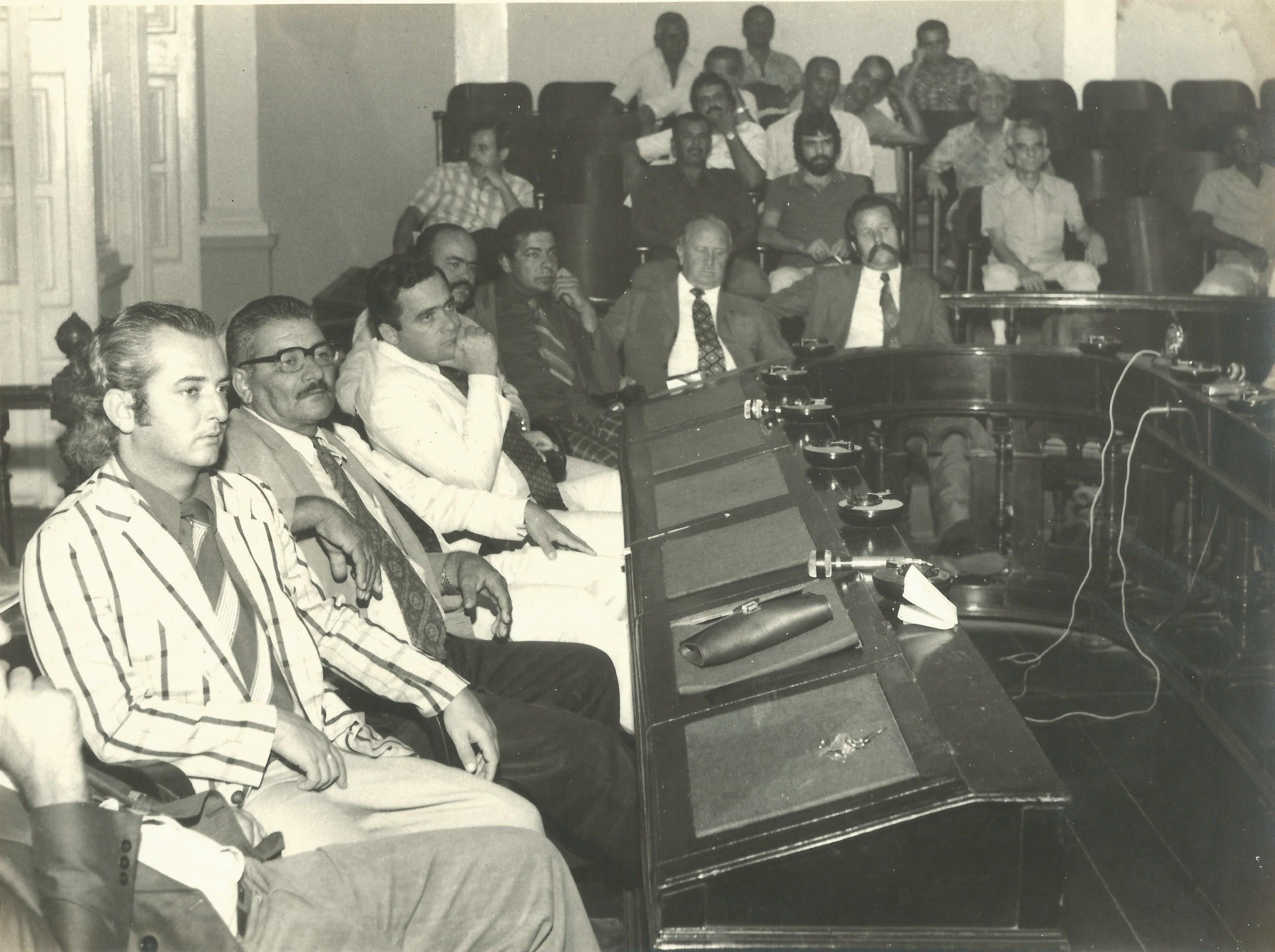 Da esquerda para à direita, Ederval Venâncio; Zé da Fonseca; Carlos Tinoco; Plínio Dutra; Valdebrando Silva; Severino Veloso e por último, Aldemir Gonçalves de Azevedo